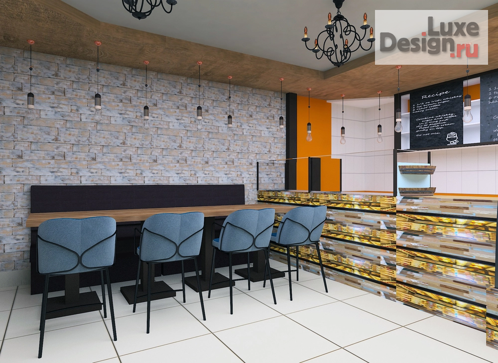 Дизайн интерьера кафе "Кондитерская" (фото 2)