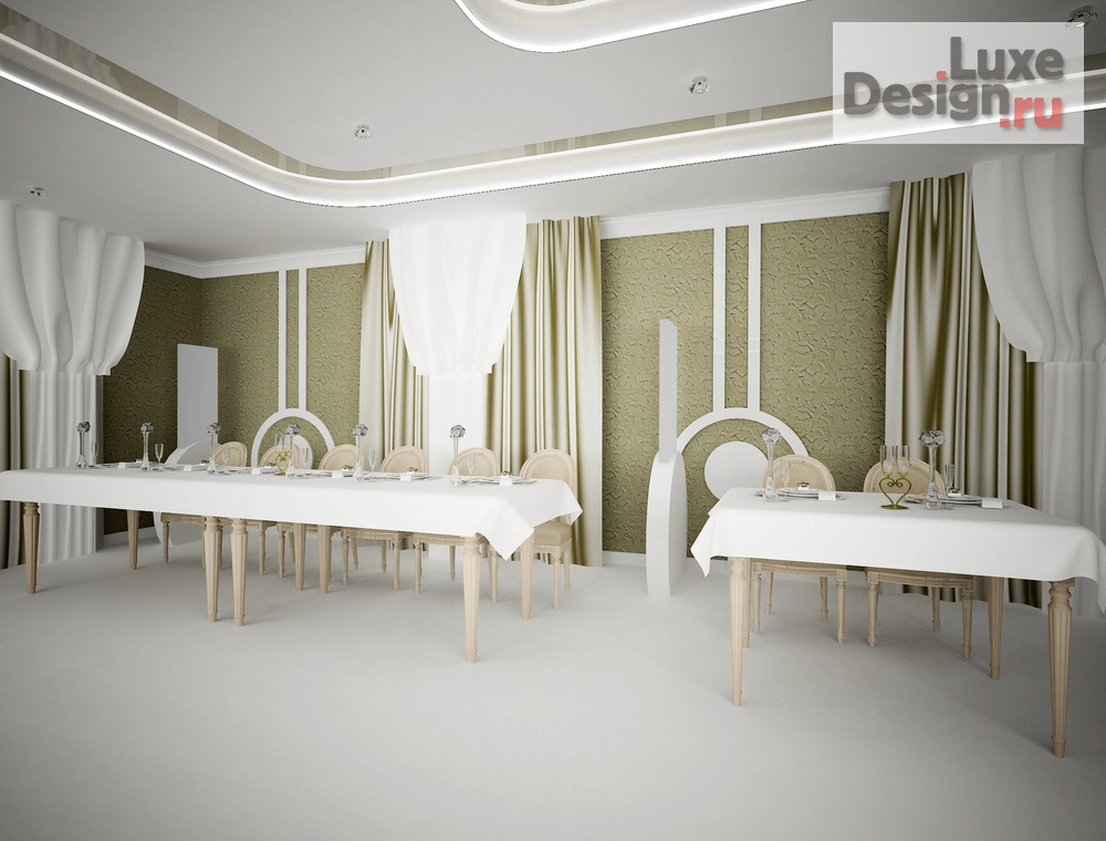 Дизайн интерьера ресторана "Банкетный зал" (фото 1)
