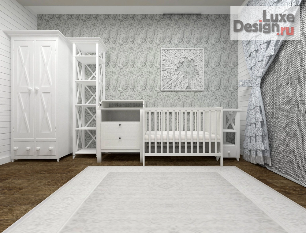 Дизайн интерьера коттеджа "Детская комната" (фото 2)