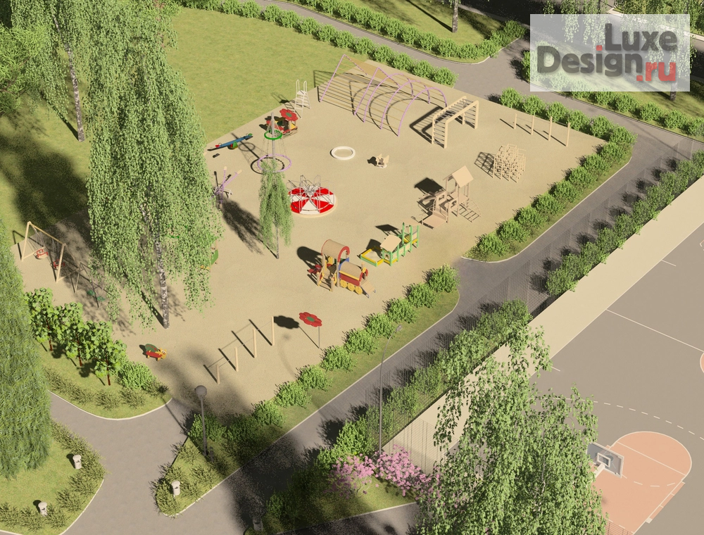 Ландшафтный дизайн "Детская площадка" (фото 1)