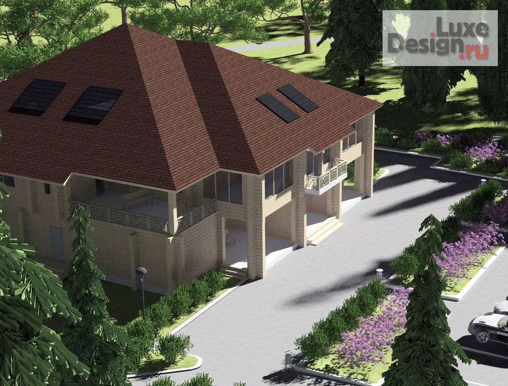 Ландшафтный дизайн "Гостиница прилегающая территория" (фото 2)