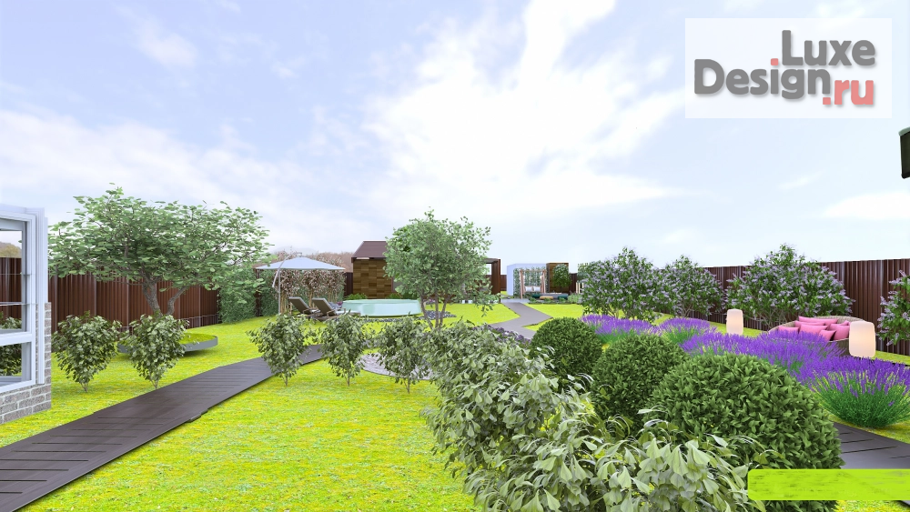 Ландшафтный дизайн "Ландшафтный дизайн участка загородного дома" (фото 11)