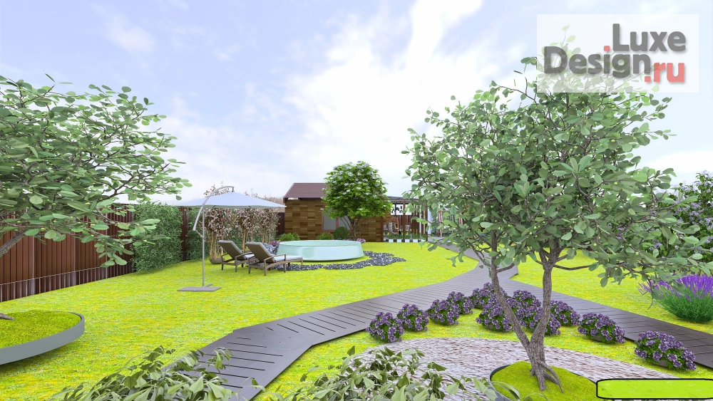 Ландшафтный дизайн "Ландшафтный дизайн участка загородного дома" (фото 8)