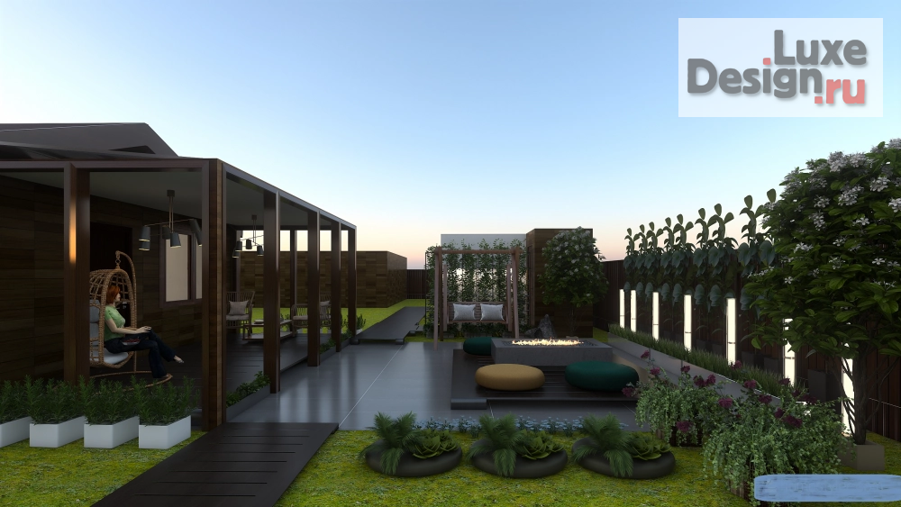 Ландшафтный дизайн "Ландшафтный дизайн участка загородного дома" (фото 1)