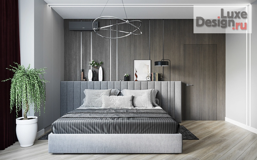 Дизайн интерьера трехкомнатной квартиры "Спальная комната. Квартира в ЖК Ньютон" (фото 3)