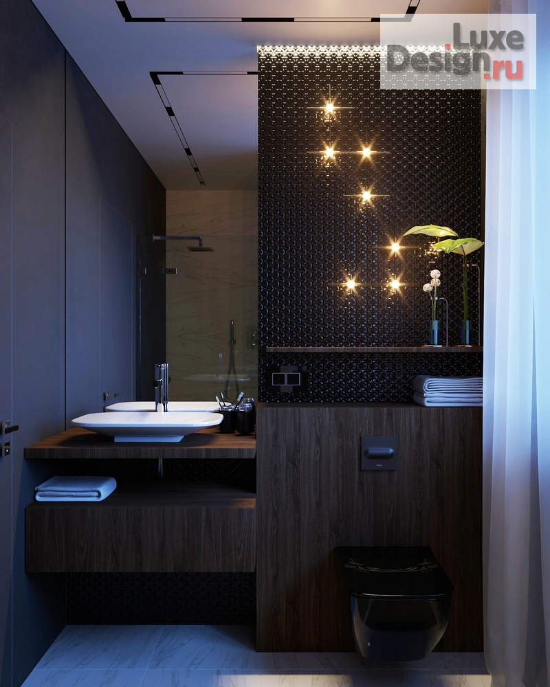 дизайн интерьера санузла "Санузел с окном, в частном доме" (фото 3)