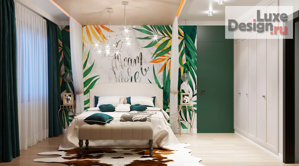 Дизайн интерьера спальни "Вариант спальной комнаты. "Поиск идеи"" (фото 2)