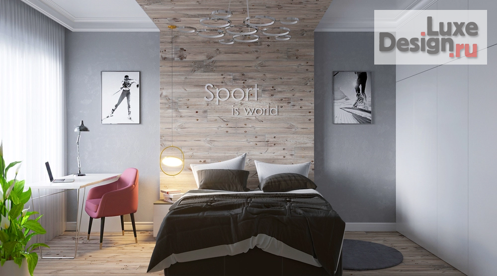 Дизайн интерьера загородного дома "Дом выходного дня. Комната для дочери 14 лет " (фото 2)