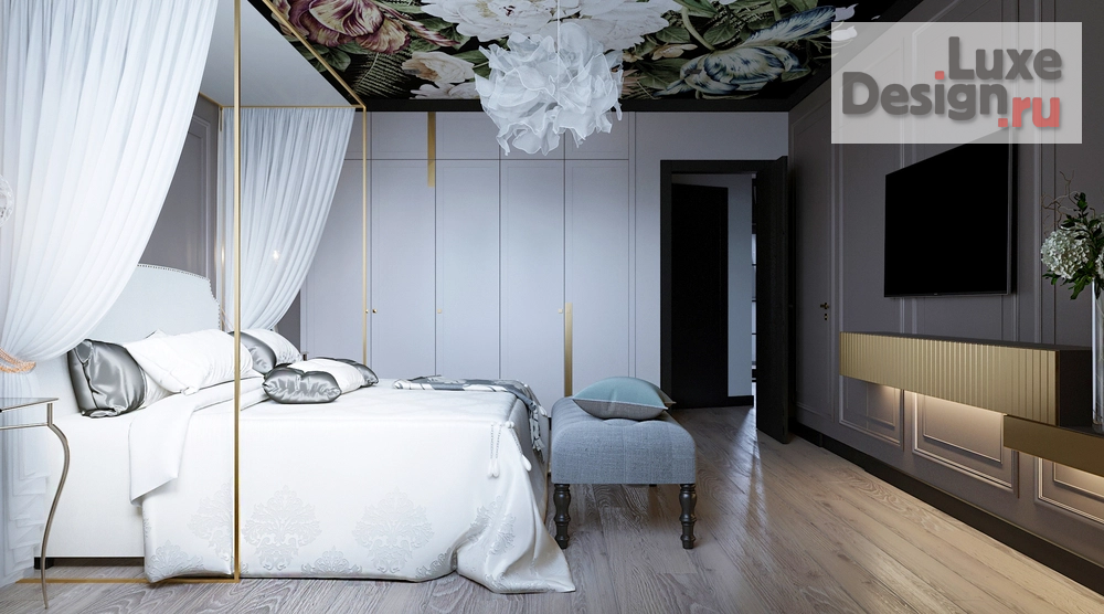 Дизайн интерьера спальни "Согласованный вариант спальной комнаты." (фото 4)