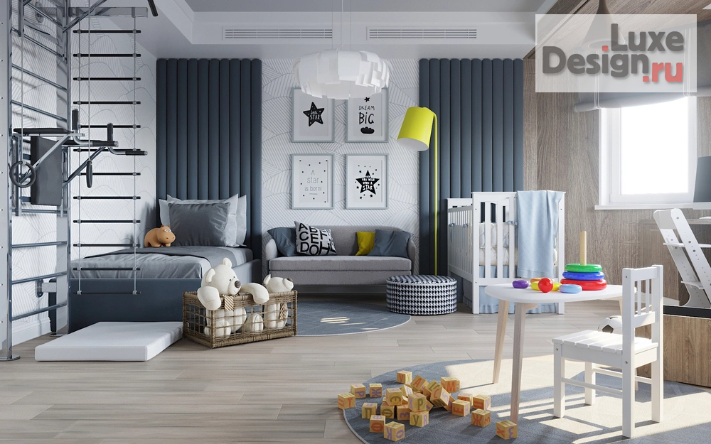 Дизайн интерьера апартаментов "Детская комната для двух мальчиков" (фото 1)