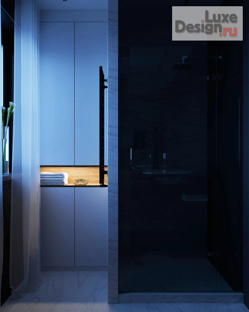 дизайн интерьера санузла "Санузел с окном, в частном доме" (фото 5)