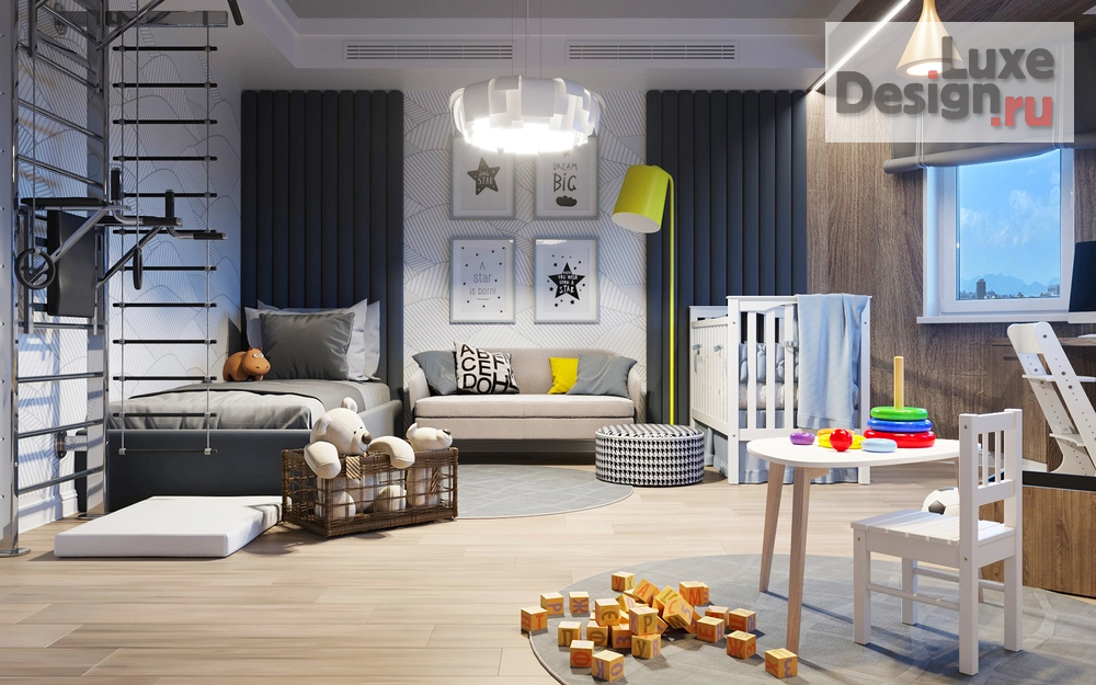 Дизайн интерьера апартаментов "Детская комната для двух мальчиков" (фото 3)