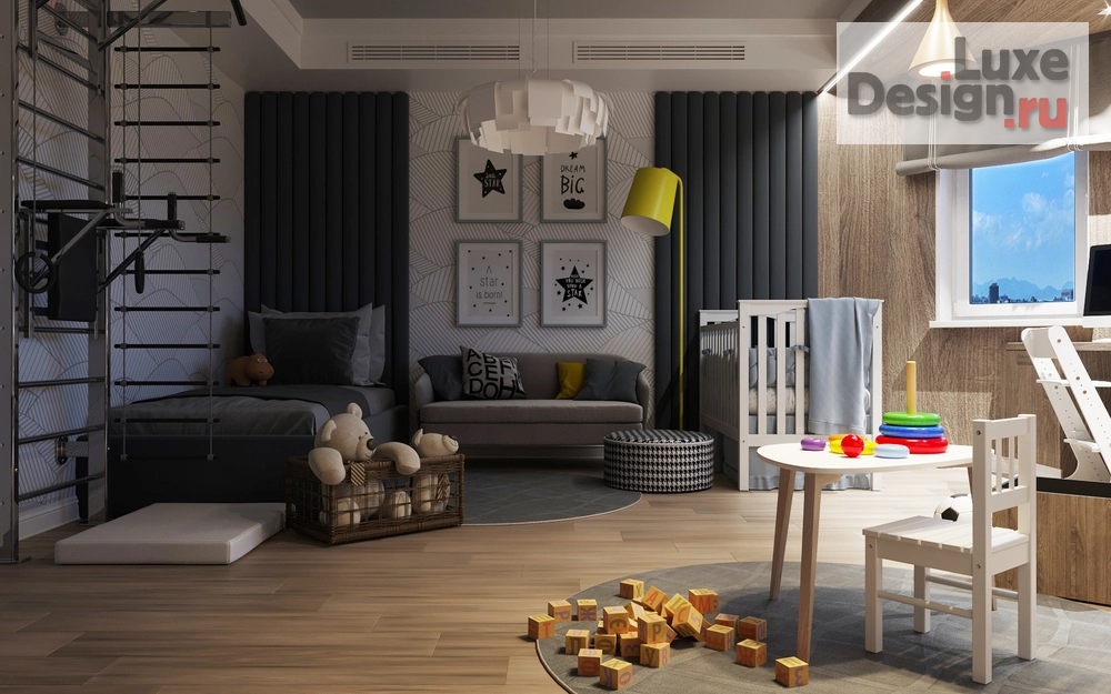 Дизайн интерьера апартаментов "Детская комната для двух мальчиков" (фото 4)