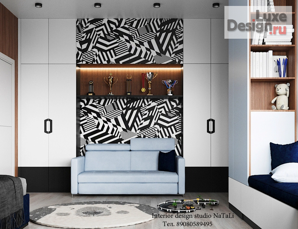 Дизайн интерьера детской "Детская комната для юного хокеиста" (фото 3)