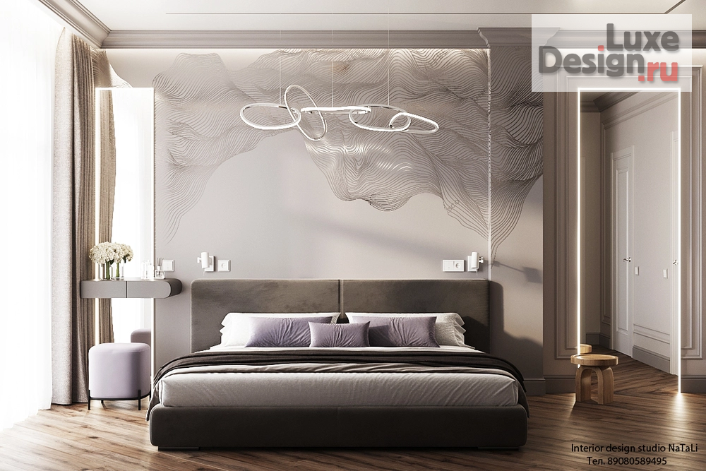 Дизайн интерьера квартиры "Спальная комната с росписью" (фото 6)