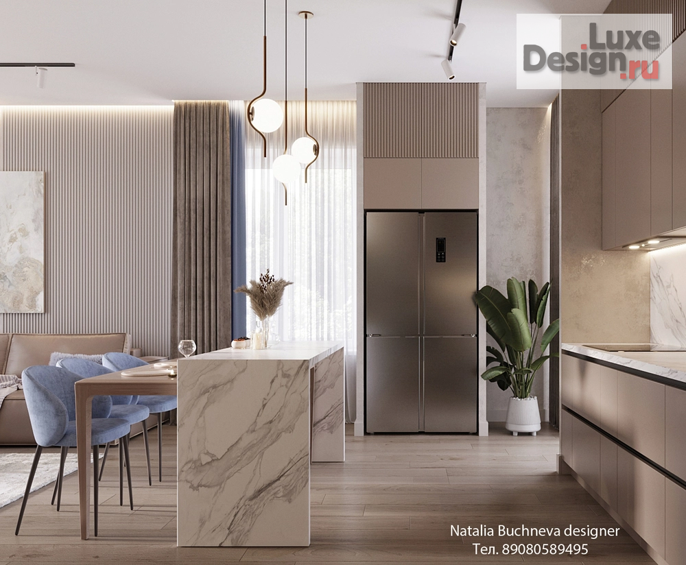 Дизайн интерьера загородного дома "Дизайн проект дома в "Белых росах"" (фото 4)