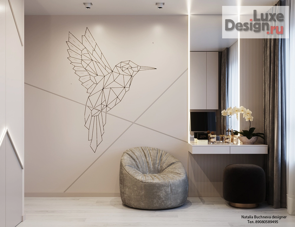 Дизайн интерьера квартиры "Комната для девочки" (фото 1)