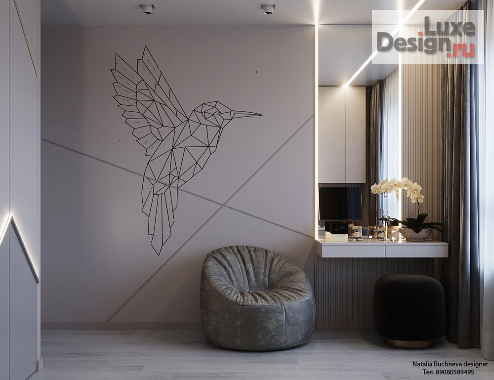 Дизайн интерьера квартиры "Комната для девочки" (фото 2)