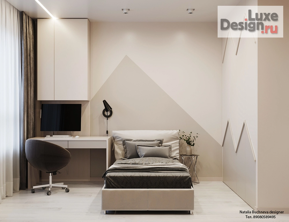 Дизайн интерьера квартиры "Комната для девочки" (фото 3)