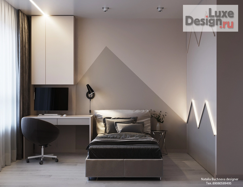 Дизайн интерьера квартиры "Комната для девочки" (фото 5)