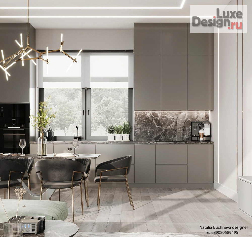 Дизайн интерьера загородного дома "Дизайн - проект дома в современном стиле. "Тропики"" (фото 6)