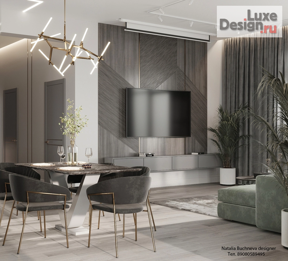 Дизайн интерьера загородного дома "Дизайн - проект дома в современном стиле. "Тропики"" (фото 1)