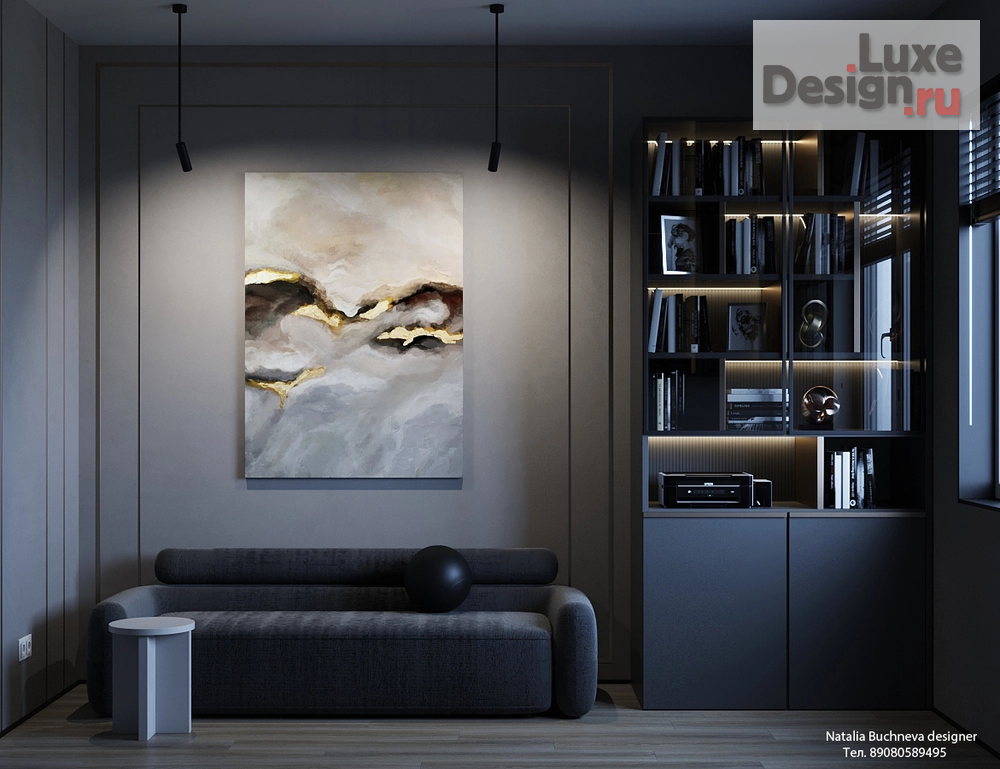 Дизайн интерьера частного дома "Дизайн кабинета в доме" (фото 1)