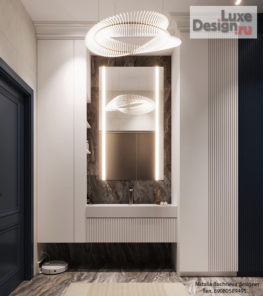 Дизайн интерьера квартиры студии "Квартира в стиле Неоклассики" (фото 7)