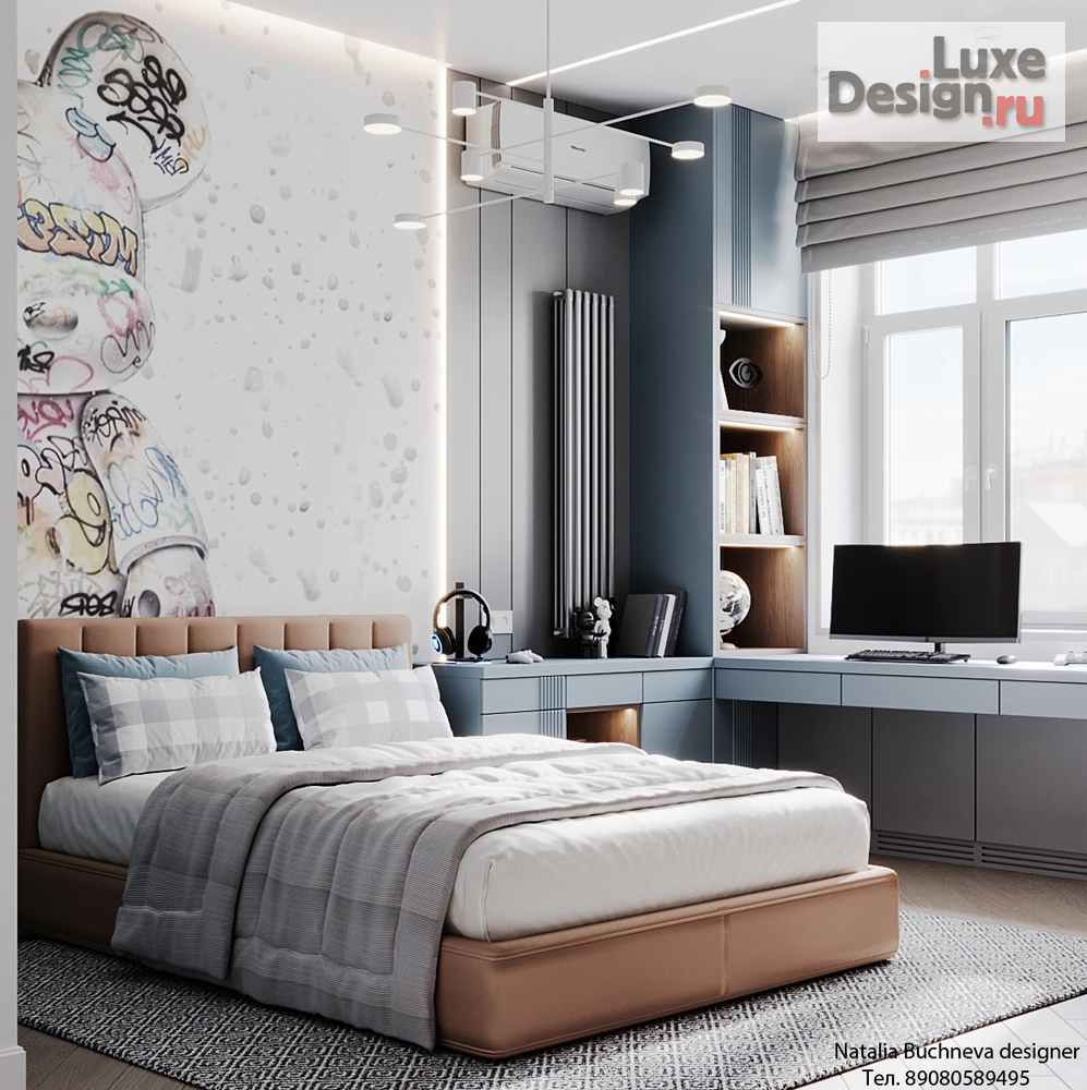 Дизайн интерьера квартиры студии "Детская комната для мальчика" (фото 2)