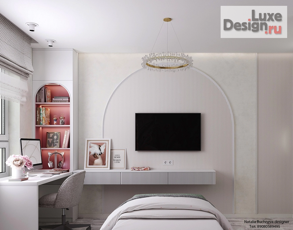 Дизайн интерьера детской "Комната для девочки" (фото 1)