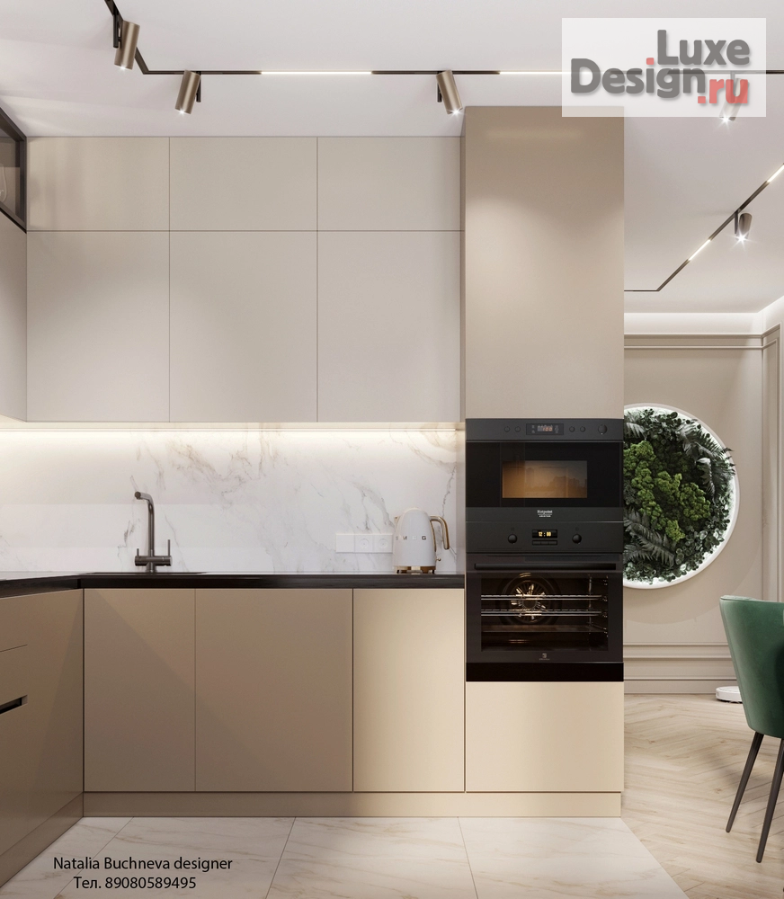 Дизайн интерьера двухкомнатной квартиры "Квартира в ЖК Лесопарковый" (фото 2)