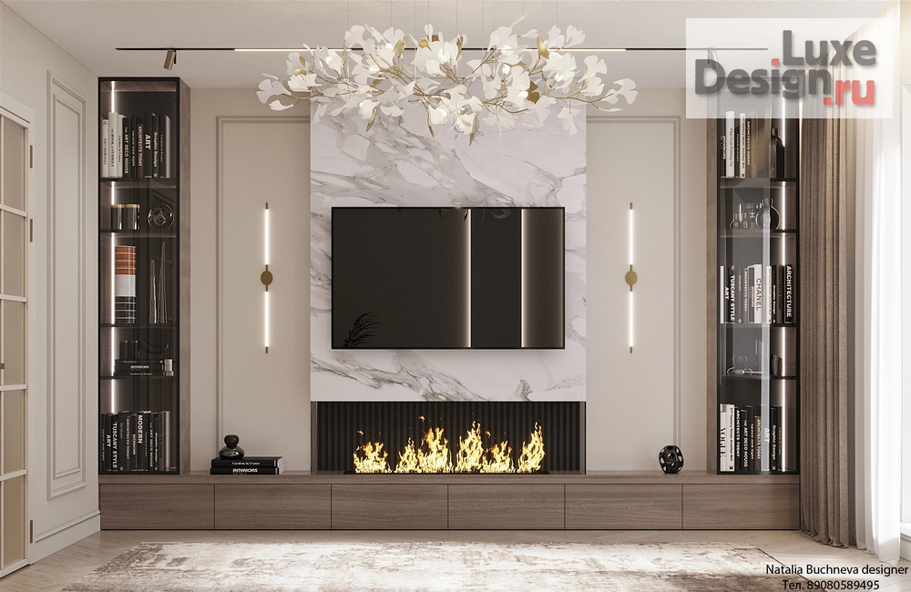 Дизайн интерьера трехкомнатной квартиры "Дизайн проект квартиры в г Челябинск" (фото 1)