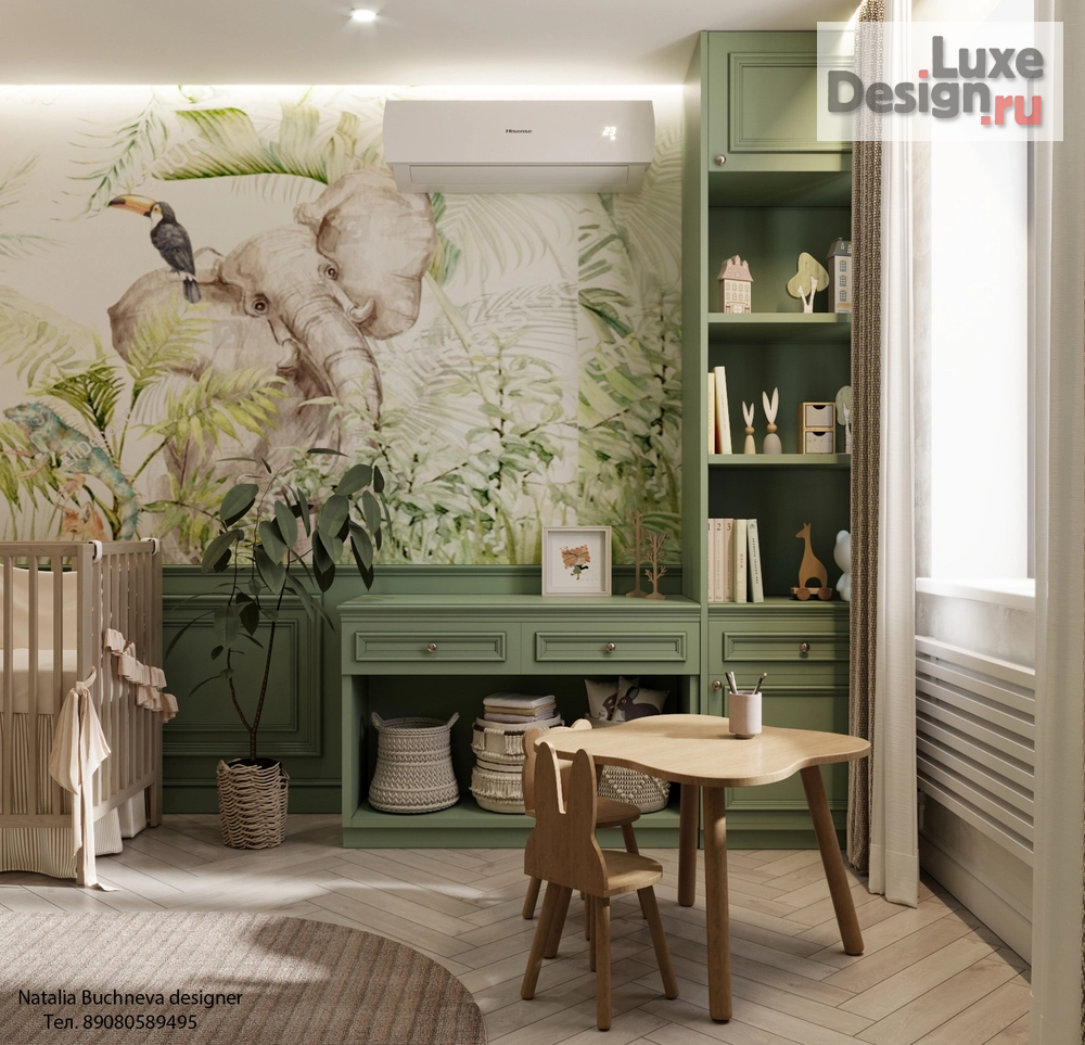 Дизайн интерьера трехкомнатной квартиры "Дизайн интерьера детской комнаты" (фото 1)