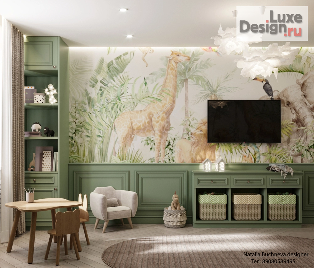 Дизайн интерьера трехкомнатной квартиры "Дизайн интерьера детской комнаты" (фото 2)