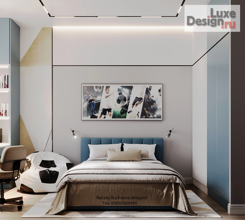 Дизайн интерьера детской "Детская комната, Квартира в НИКС Сити на Университетской Набережной" (фото 2)