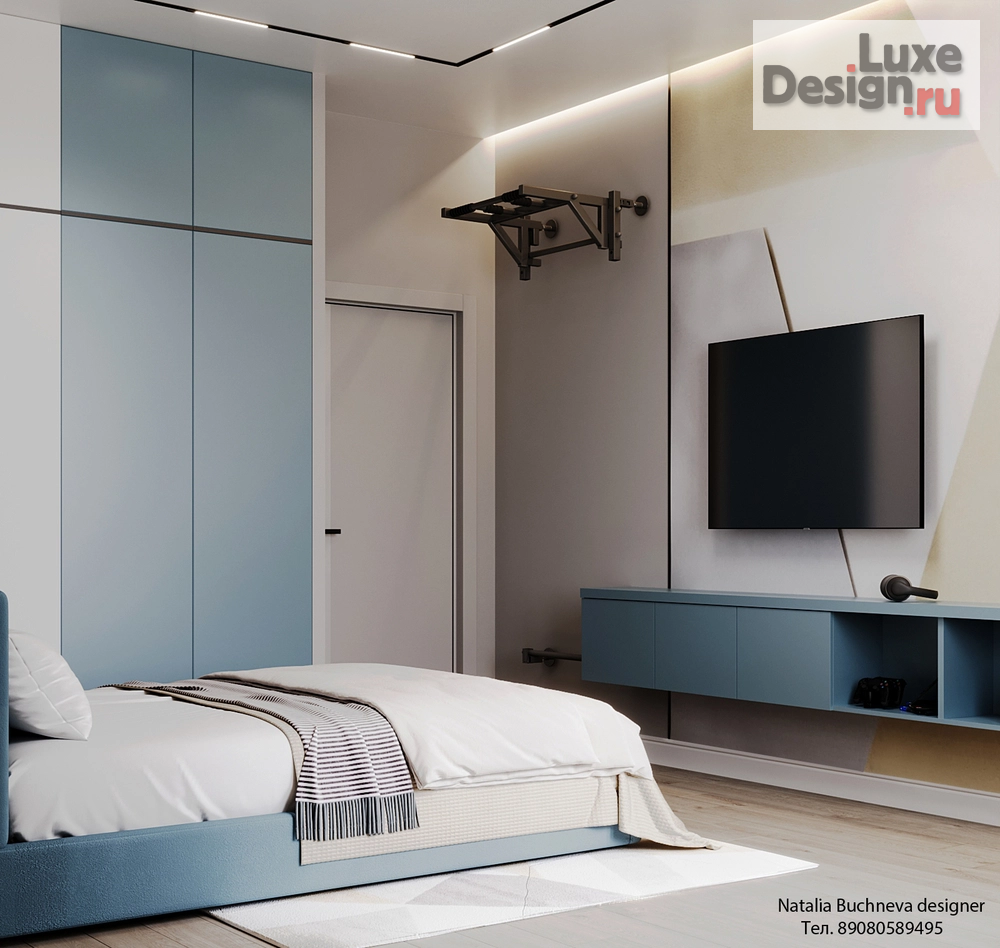 Дизайн интерьера детской "Комната для футболиста" (фото 3)