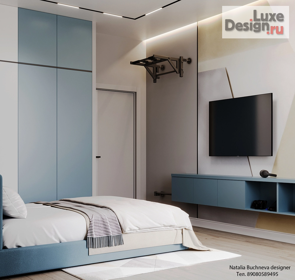 Дизайн интерьера детской "Детская комната, Квартира в НИКС Сити на Университетской Набережной" (фото 3)