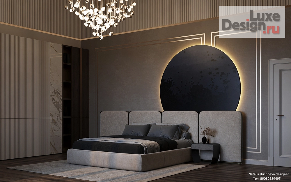 Дизайн интерьера спальни "Спальная комната, из дизайн проекта дома в Лесном острове" (фото 2)