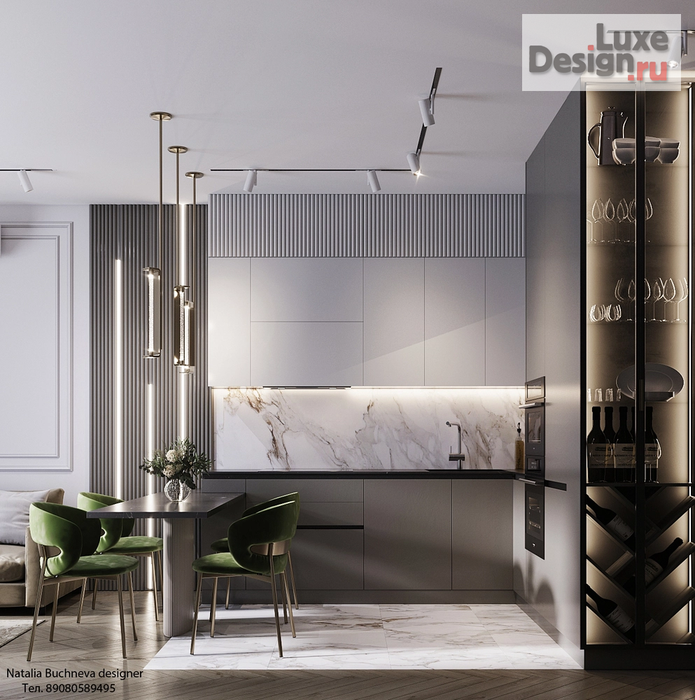 Дизайн интерьера квартиры "Дизайн интерьера квартиры в L-Town" (фото 1)