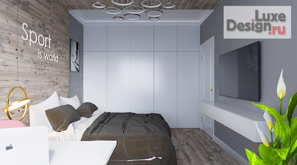 Дизайн интерьера загородного дома "Дом выходного дня. Комната для дочери 14 лет " (фото 3)