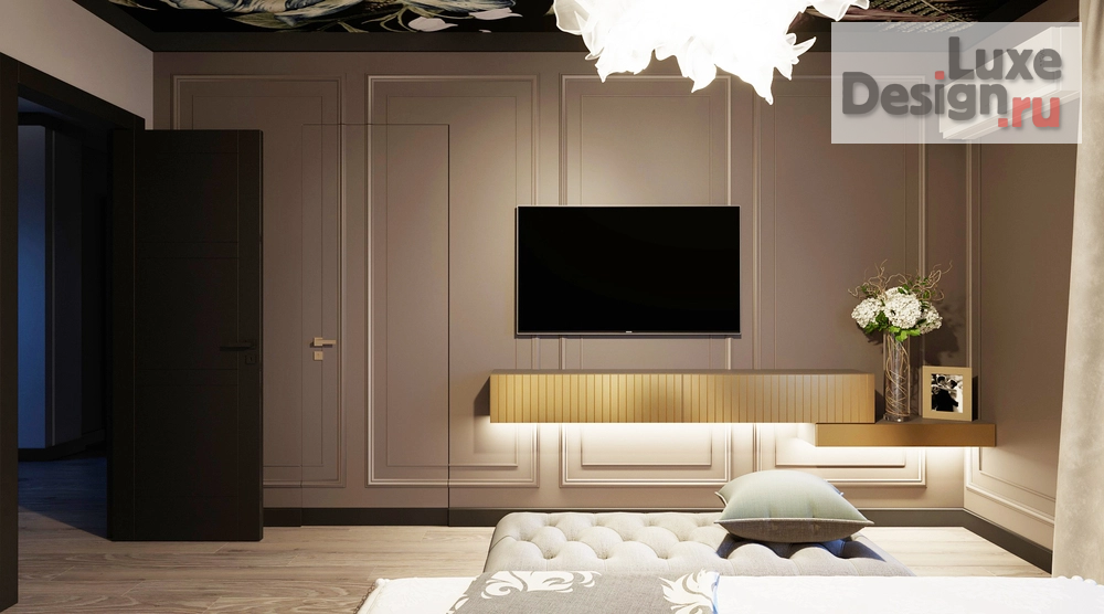 Дизайн интерьера спальни "Согласованный вариант спальной комнаты." (фото 2)