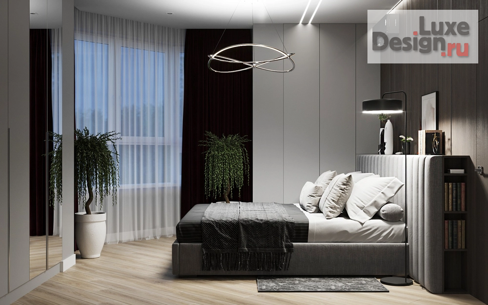 Дизайн интерьера трехкомнатной квартиры "Спальная комната. Квартира в ЖК Ньютон" (фото 5)