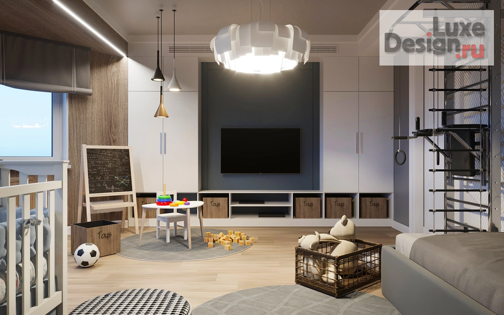 Дизайн интерьера апартаментов "Детская комната для двух мальчиков" (фото 8)