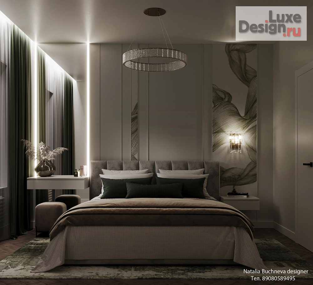 Дизайн интерьера спальни "Спальная комната" (фото 2)
