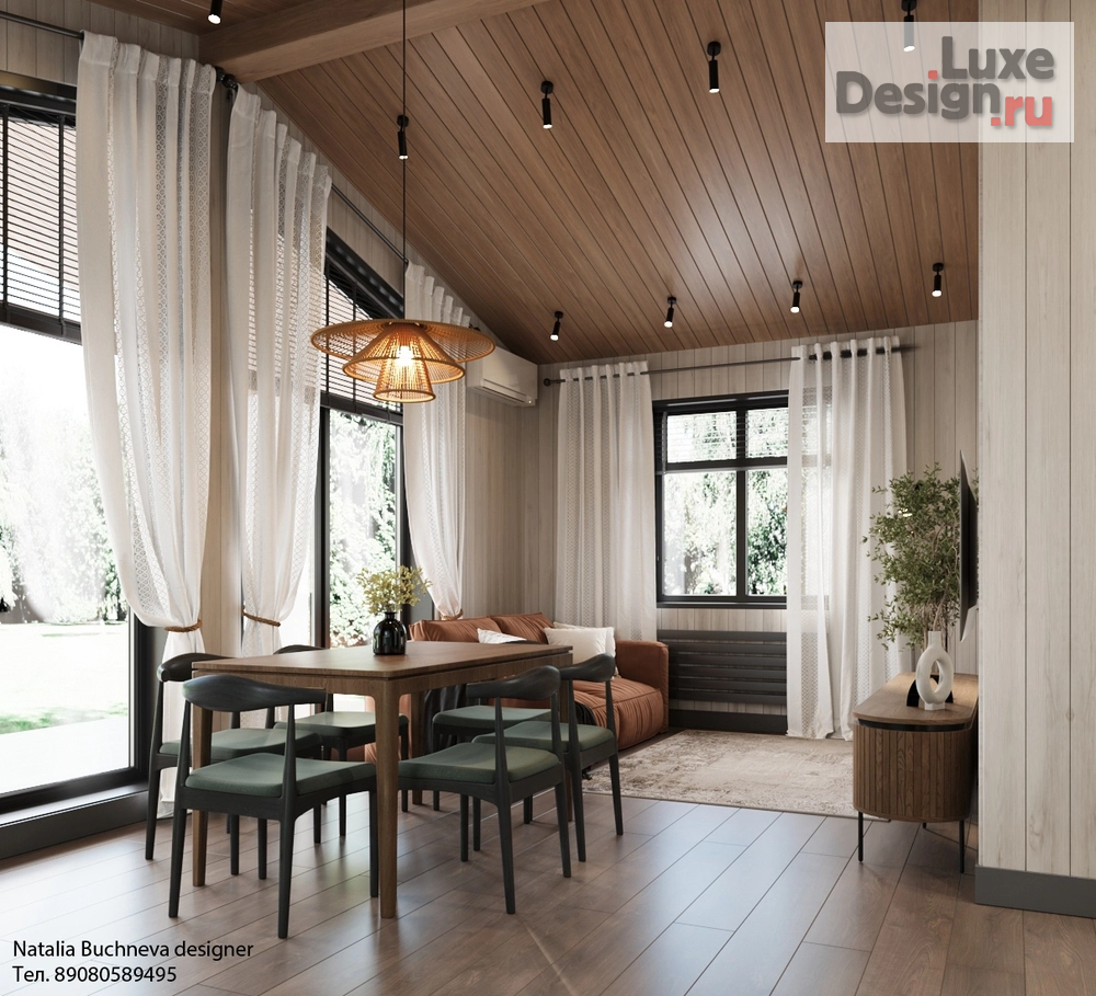 Дизайн интерьера загородного дома "Дизайн проект дома, в стиле Барн Хаус" (фото 5)