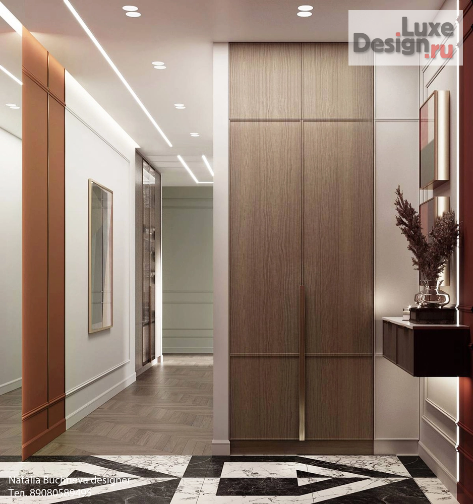 Дизайн интерьера квартиры "Прихожая в теракотовом цвете" (фото 3)