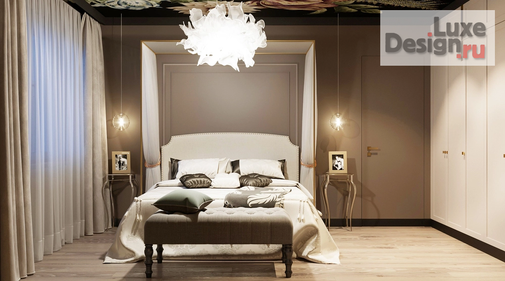 Дизайн интерьера спальни "Согласованный вариант спальной комнаты." (фото 1)