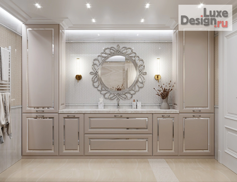 Дизайн интерьера квартиры "Ванная комната в классическом стиле" (фото 2)