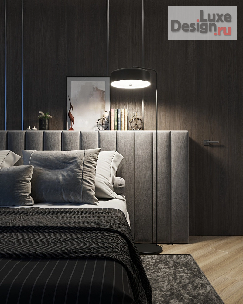 Дизайн интерьера трехкомнатной квартиры "Спальная комната. Квартира в ЖК Ньютон" (фото 2)