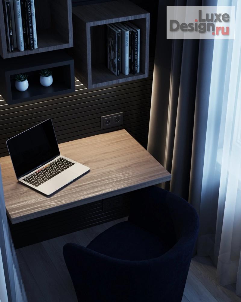 Дизайн интерьера трехкомнатной квартиры "Дизайн лоджии" (фото 4)